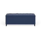 Banc de rangement rembourré à plateau capitonné Sasha de Madison Park