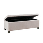 Banc de rangement rembourré à plateau capitonné Sasha de Madison Park
