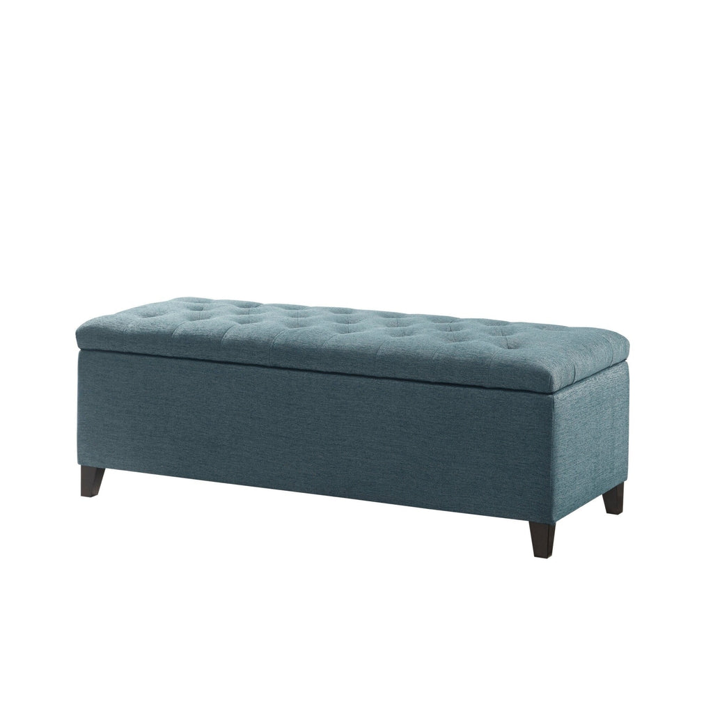 Banc de rangement rembourré à plateau capitonné Sasha de Madison Park