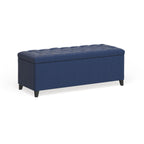 Banc de rangement rembourré à plateau capitonné Sasha de Madison Park