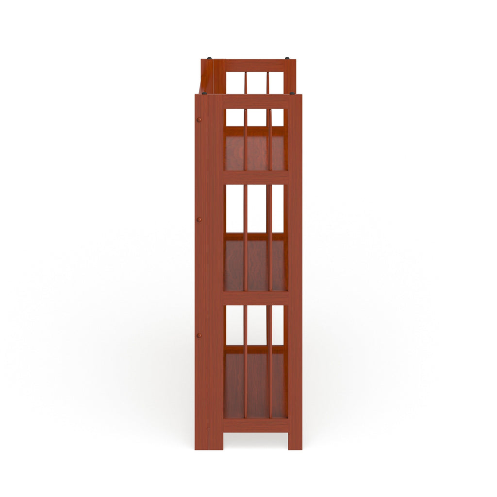 Bibliothèque empilable pliante en bois massif 100 % Edgemont de Porch &amp; Den de 27,5 pouces