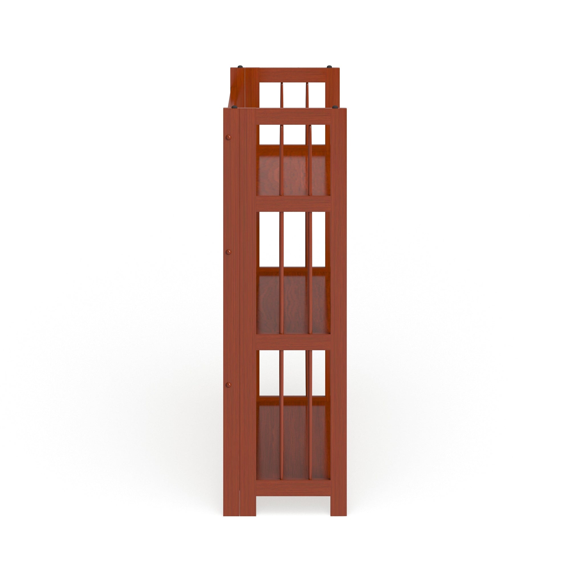 Porch & Den Edgemont 100% Solid Wood Folding Stackable 27.5-inch Bookcase