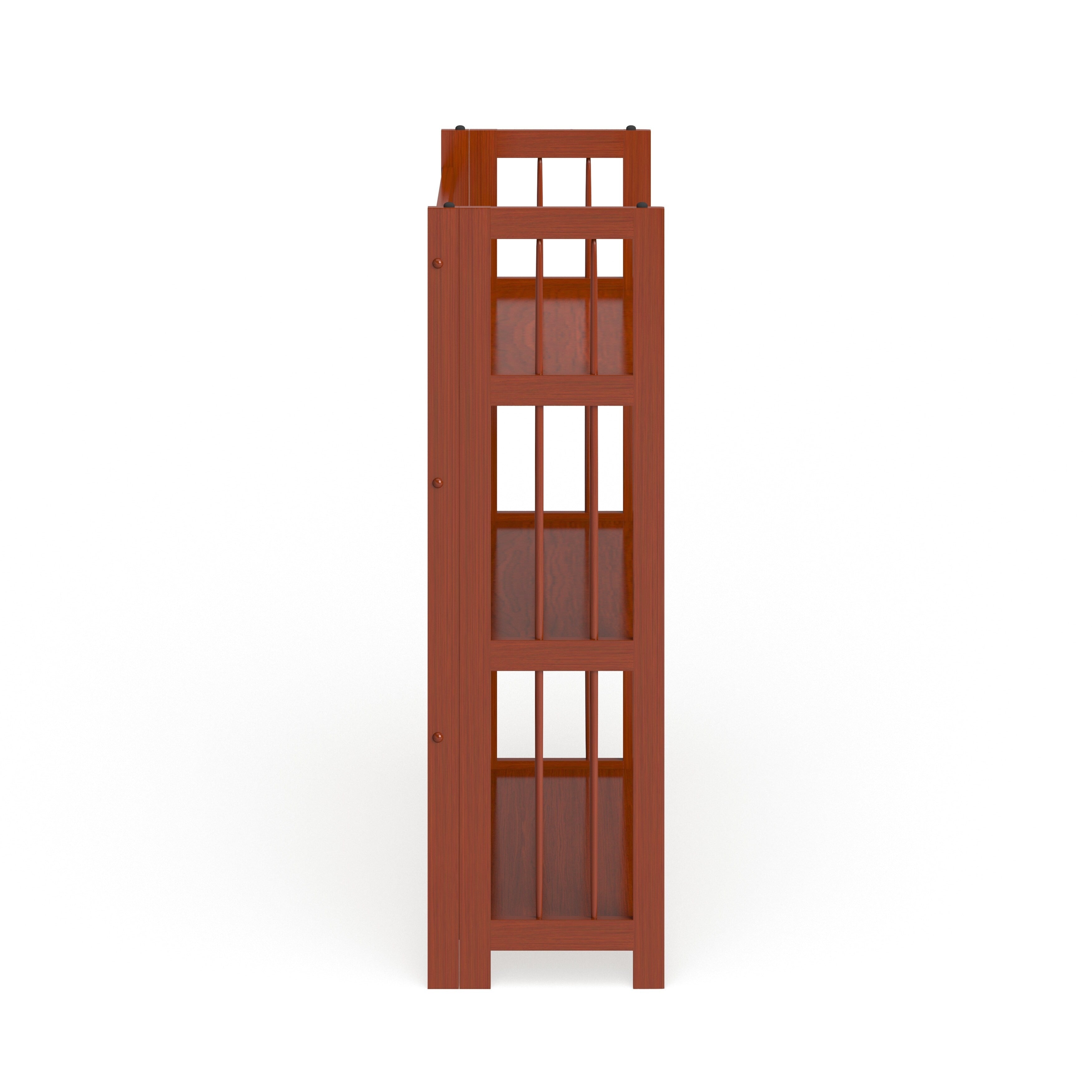Bibliothèque empilable pliante en bois massif 100 % Edgemont de Porch &amp; Den de 27,5 pouces