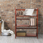 Bibliothèque empilable pliante en bois massif 100 % Edgemont de Porch &amp; Den de 27,5 pouces