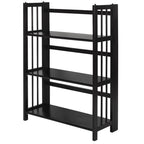 Bibliothèque empilable pliante en bois massif 100 % Edgemont de Porch &amp; Den de 27,5 pouces
