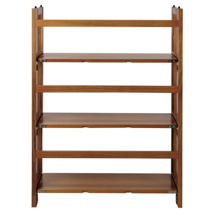 Bibliothèque empilable pliante en bois massif 100 % Edgemont de Porch &amp; Den de 27,5 pouces