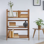 Bibliothèque empilable pliante en bois massif 100 % Edgemont de Porch &amp; Den de 27,5 pouces