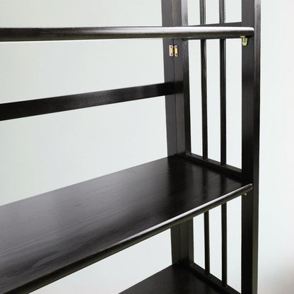 Bibliothèque empilable pliante en bois massif 100 % Edgemont de Porch &amp; Den de 27,5 pouces