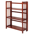 Bibliothèque empilable pliante en bois massif 100 % Edgemont de Porch &amp; Den de 27,5 pouces