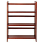 Bibliothèque empilable pliante en bois massif 100 % Edgemont de Porch &amp; Den de 27,5 pouces