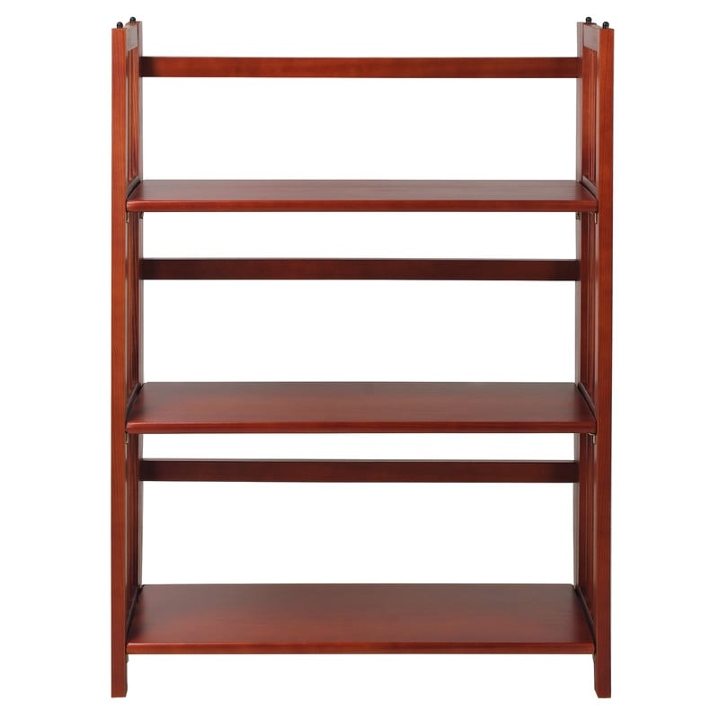 Bibliothèque empilable pliante en bois massif 100 % Edgemont de Porch &amp; Den de 27,5 pouces