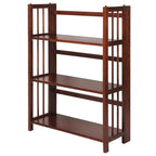Bibliothèque empilable pliante en bois massif 100 % Edgemont de Porch &amp; Den de 27,5 pouces