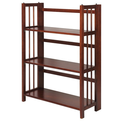 Bibliothèque empilable pliante en bois massif 100 % Edgemont de Porch &amp; Den de 27,5 pouces
