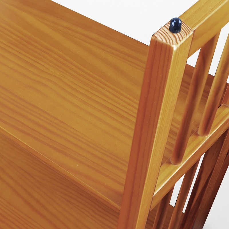 Bibliothèque empilable pliante en bois massif 100 % Edgemont de Porch &amp; Den de 27,5 pouces
