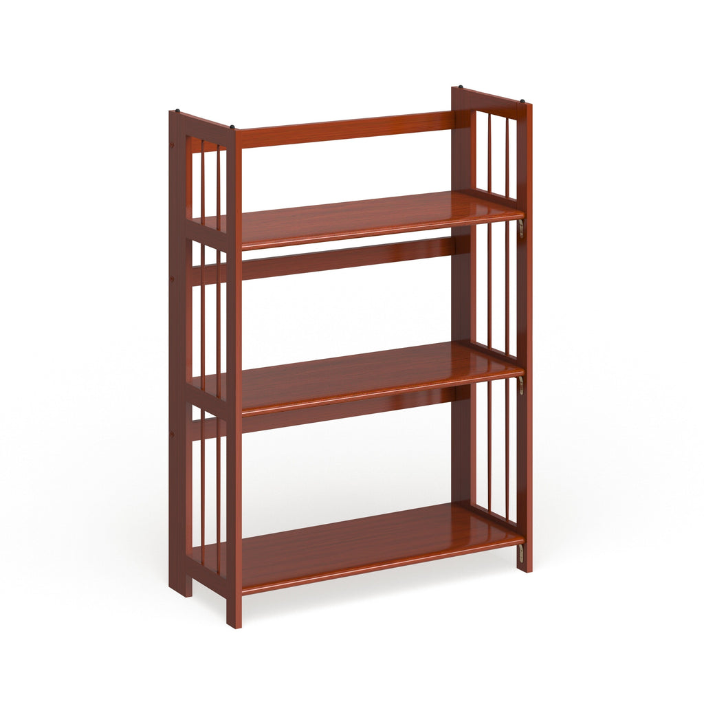 Bibliothèque empilable pliante en bois massif 100 % Edgemont de Porch &amp; Den de 27,5 pouces