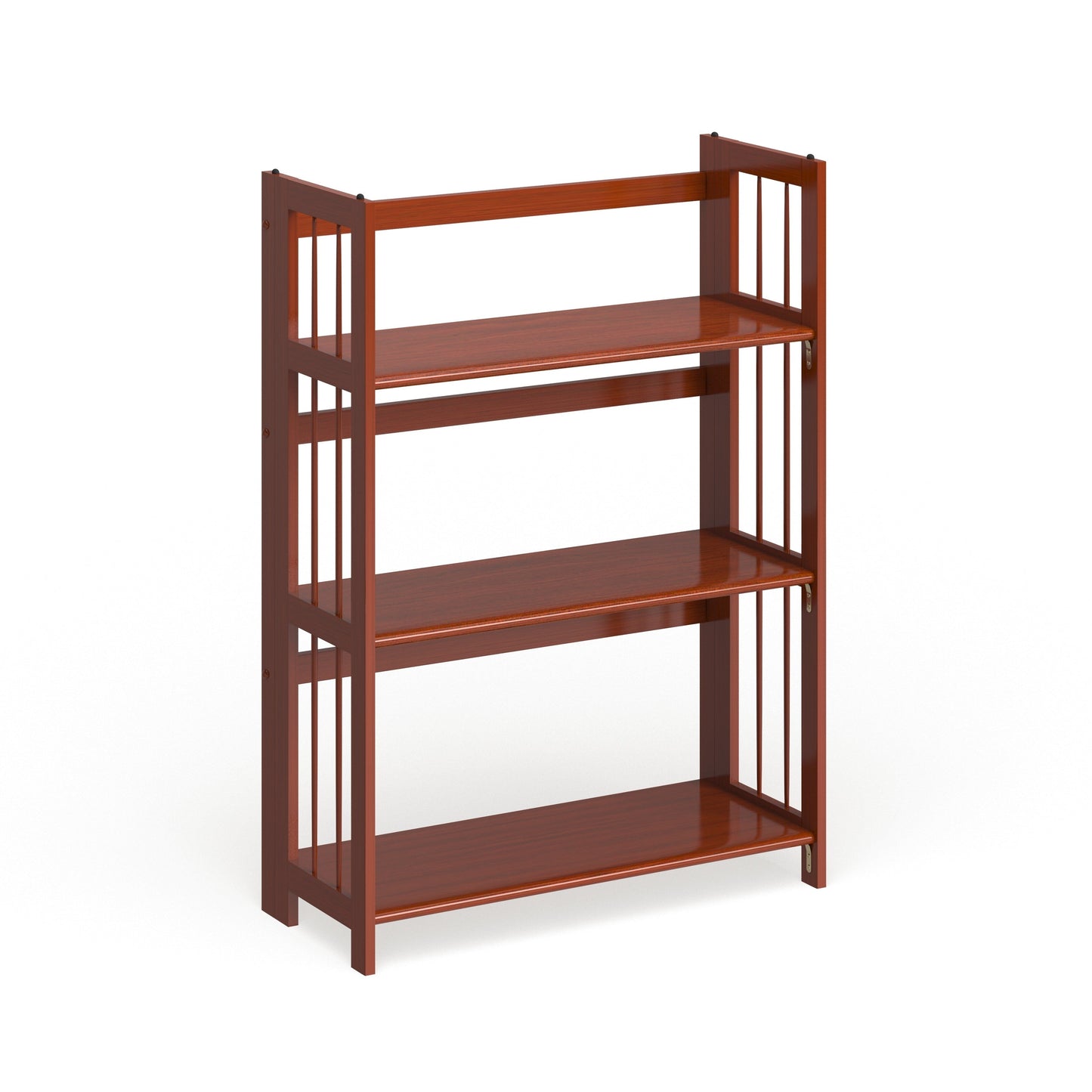 Bibliothèque empilable pliante en bois massif 100 % Edgemont de Porch &amp; Den de 27,5 pouces