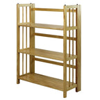 Bibliothèque empilable pliante en bois massif 100 % Edgemont de Porch &amp; Den de 27,5 pouces