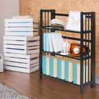 Bibliothèque empilable pliante en bois massif 100 % Edgemont de Porch &amp; Den de 27,5 pouces