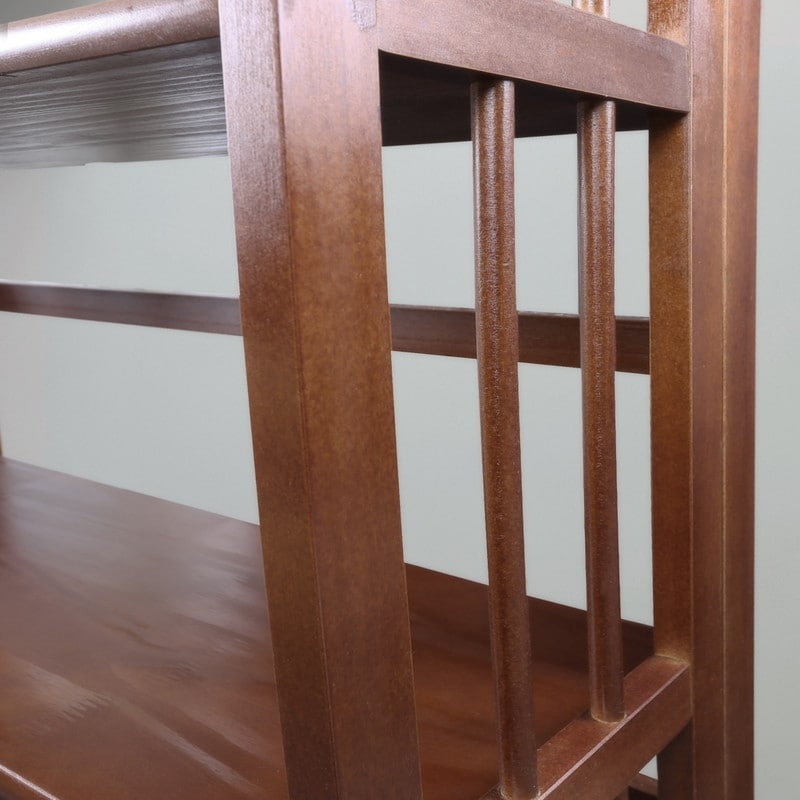 Bibliothèque empilable pliante en bois massif 100 % Edgemont de Porch &amp; Den de 27,5 pouces
