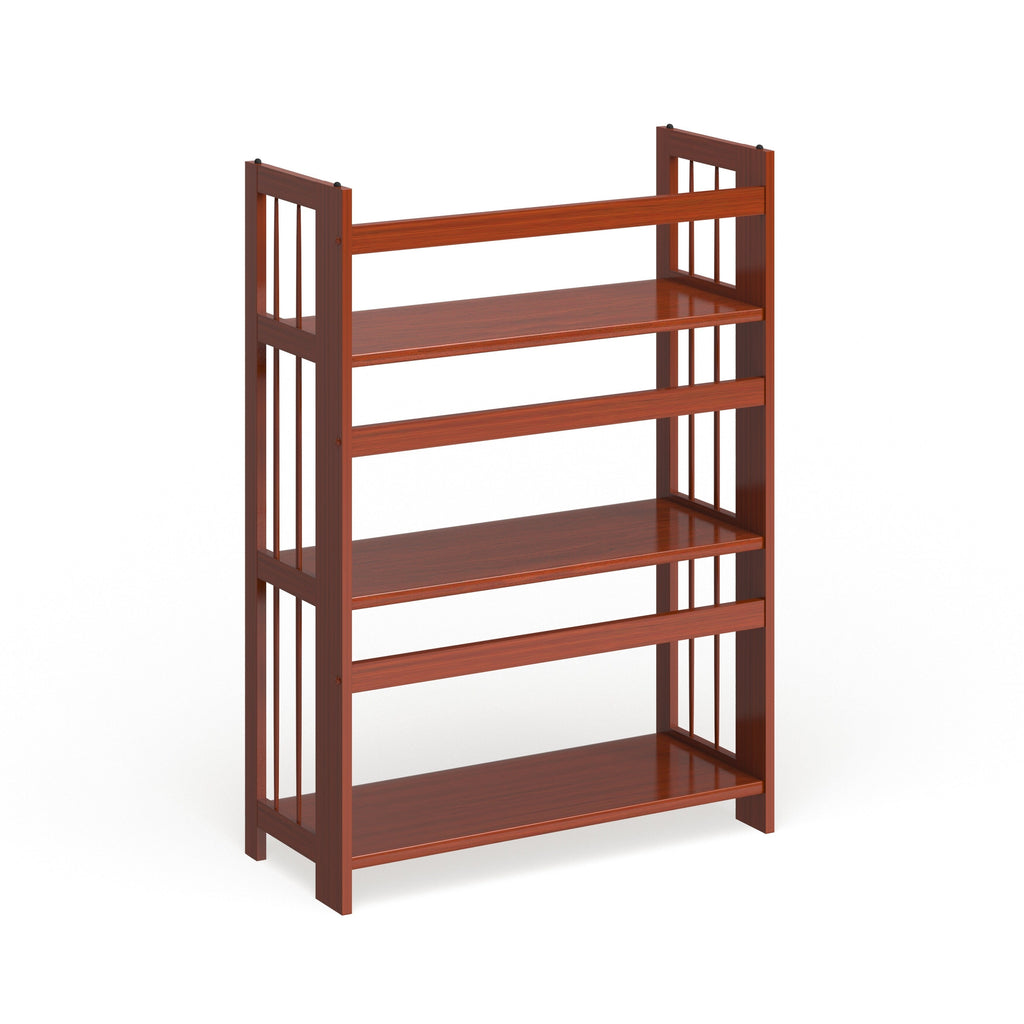 Bibliothèque empilable pliante en bois massif 100 % Edgemont de Porch &amp; Den de 27,5 pouces
