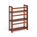 Bibliothèque empilable pliante en bois massif 100 % Edgemont de Porch &amp; Den de 27,5 pouces