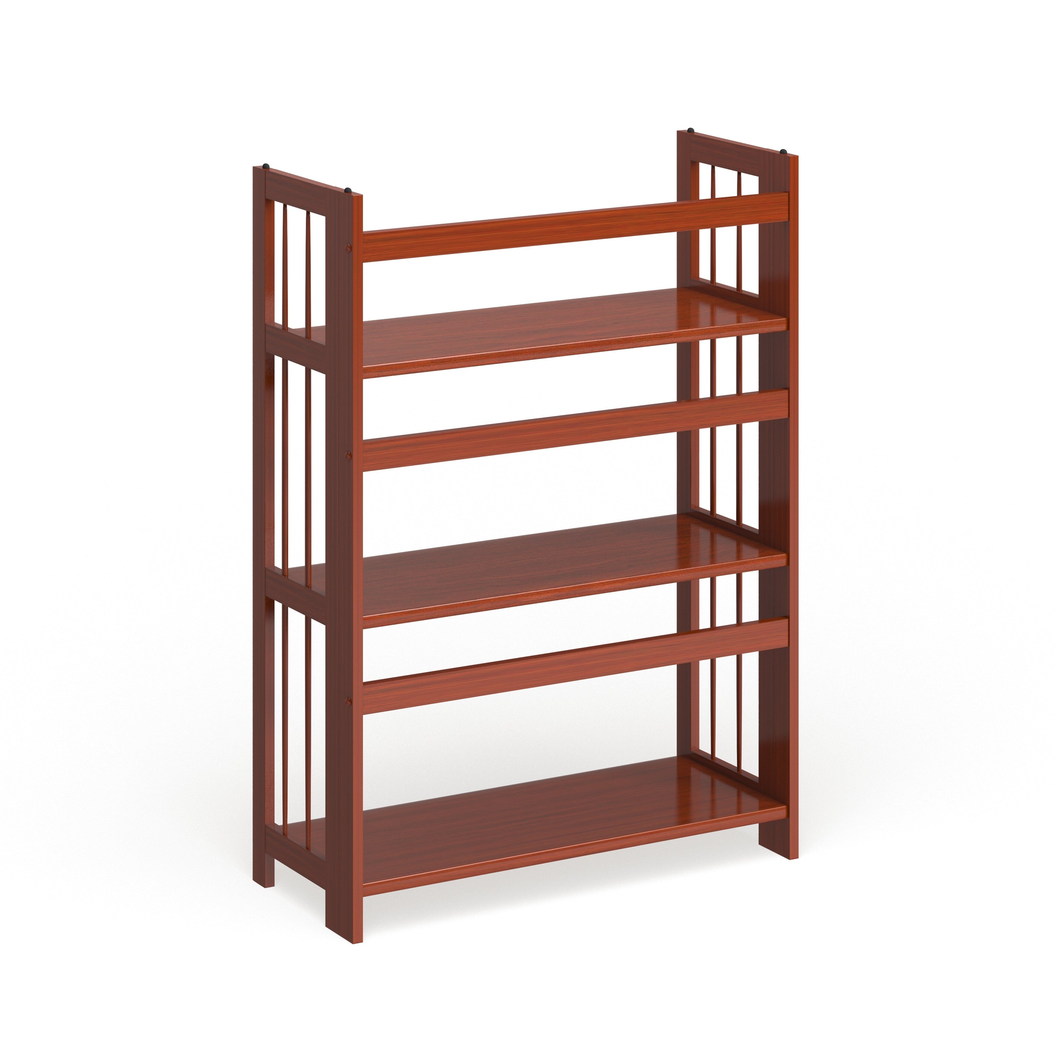 Bibliothèque empilable pliante en bois massif 100 % Edgemont de Porch &amp; Den de 27,5 pouces
