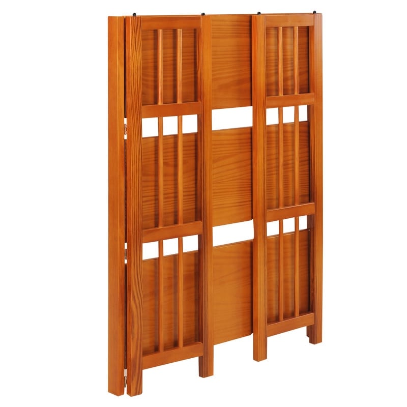 Bibliothèque empilable pliante en bois massif 100 % Edgemont de Porch &amp; Den de 27,5 pouces
