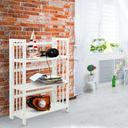 Bibliothèque empilable pliante en bois massif 100 % Edgemont de Porch &amp; Den de 27,5 pouces