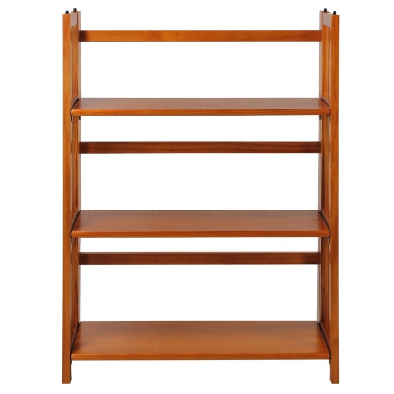 Bibliothèque empilable pliante en bois massif 100 % Edgemont de Porch &amp; Den de 27,5 pouces
