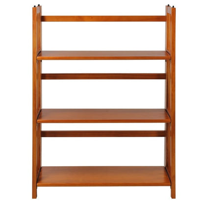 Bibliothèque empilable pliante en bois massif 100 % Edgemont de Porch &amp; Den de 27,5 pouces