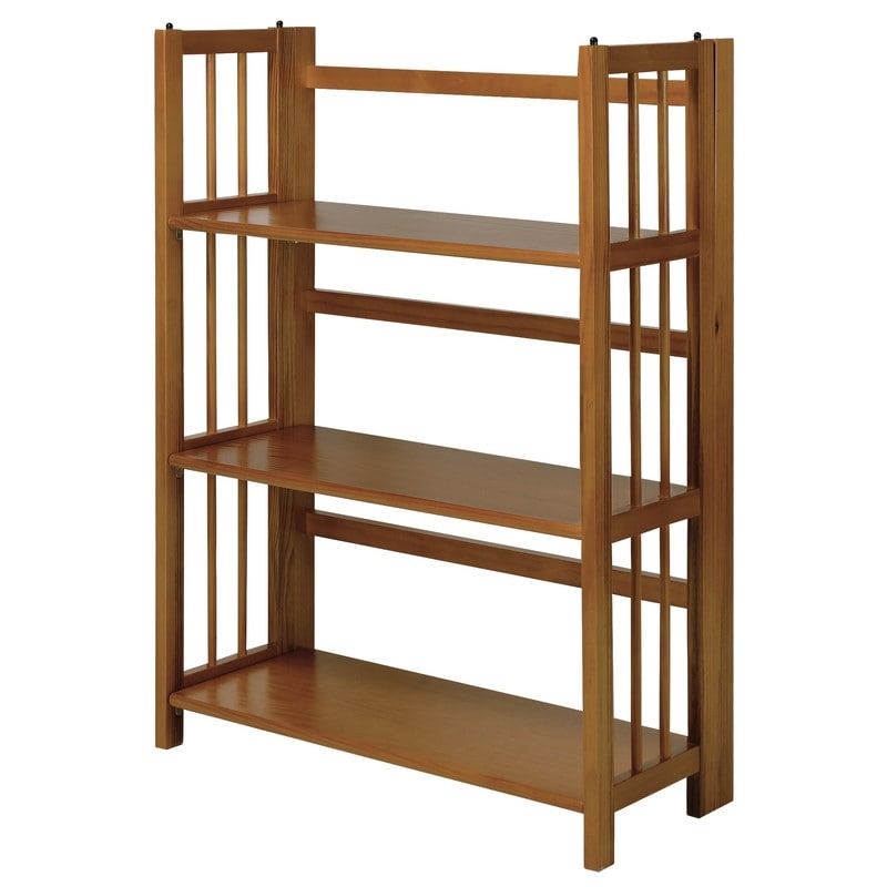 Bibliothèque empilable pliante en bois massif 100 % Edgemont de Porch &amp; Den de 27,5 pouces