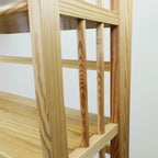 Bibliothèque empilable pliante en bois massif 100 % Edgemont de Porch &amp; Den de 27,5 pouces