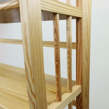 Bibliothèque empilable pliante en bois massif 100 % Edgemont de Porch &amp; Den de 27,5 pouces