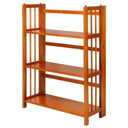 Bibliothèque empilable pliante en bois massif 100 % Edgemont de Porch &amp; Den de 27,5 pouces