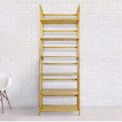 Bibliothèque empilable pliante en bois massif 100 % Edgemont de Porch &amp; Den de 27,5 pouces