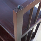 Bibliothèque empilable pliante en bois massif 100 % Edgemont de Porch &amp; Den de 27,5 pouces