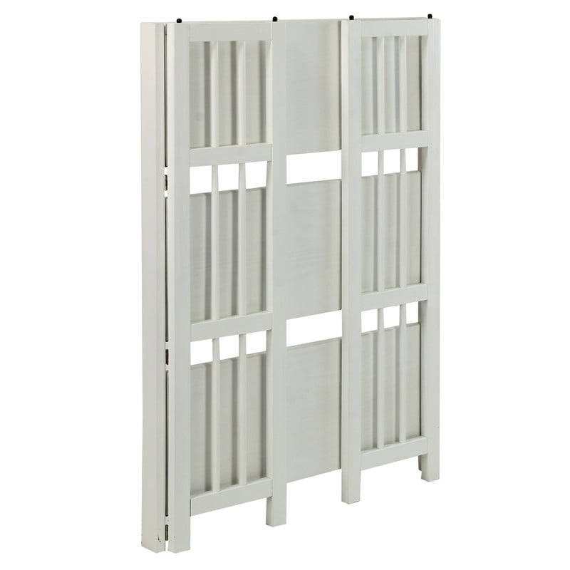 Bibliothèque empilable pliante en bois massif 100 % Edgemont de Porch &amp; Den de 27,5 pouces