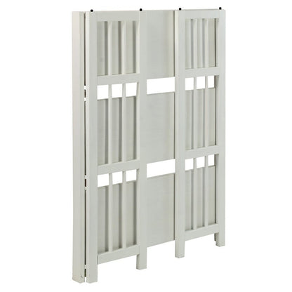 Bibliothèque empilable pliante en bois massif 100 % Edgemont de Porch &amp; Den de 27,5 pouces
