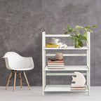 Bibliothèque empilable pliante en bois massif 100 % Edgemont de Porch &amp; Den de 27,5 pouces