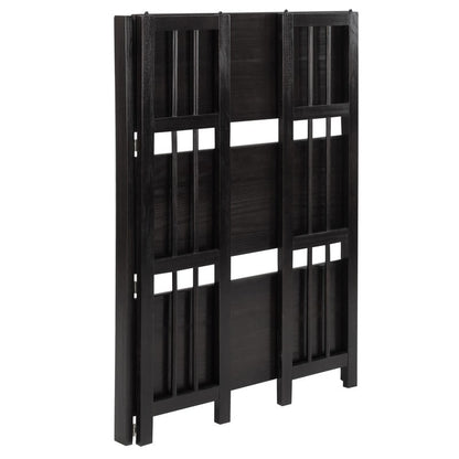 Bibliothèque empilable pliante en bois massif 100 % Edgemont de Porch &amp; Den de 27,5 pouces