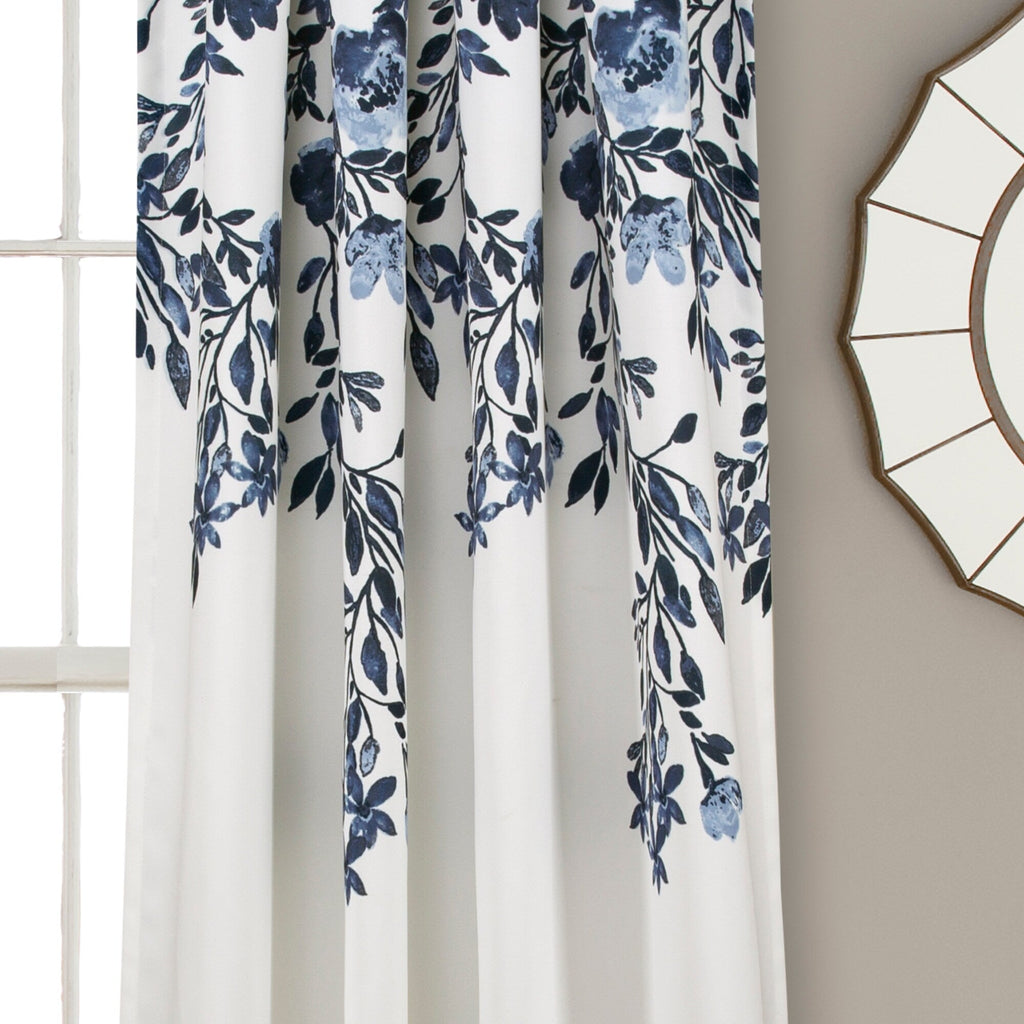 Paire de rideaux occultants à motif floral Elcaro pour porche et salle à manger