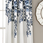 Paire de rideaux occultants à motif floral Elcaro pour porche et salle à manger