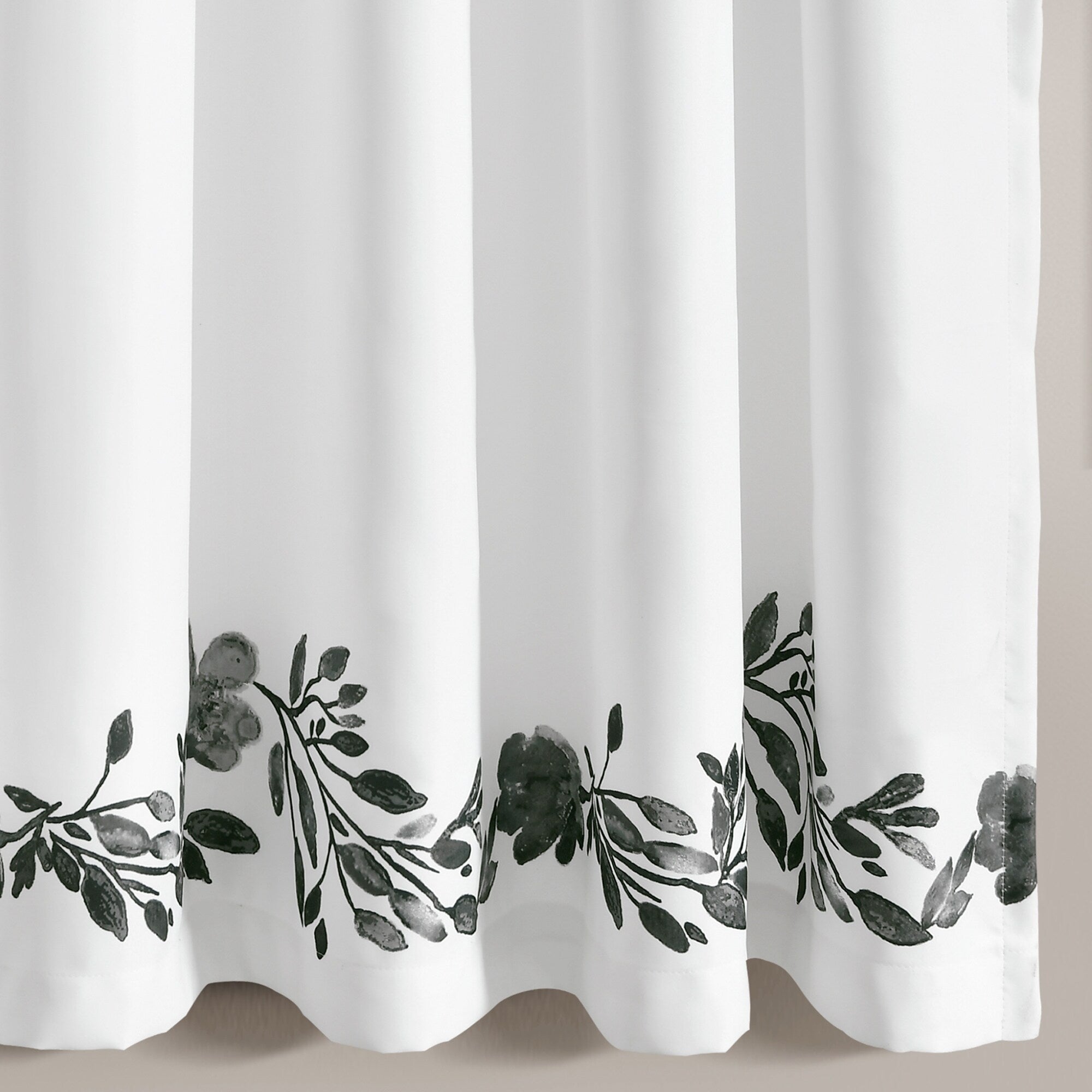 Paire de rideaux occultants à motif floral Elcaro pour porche et salle à manger