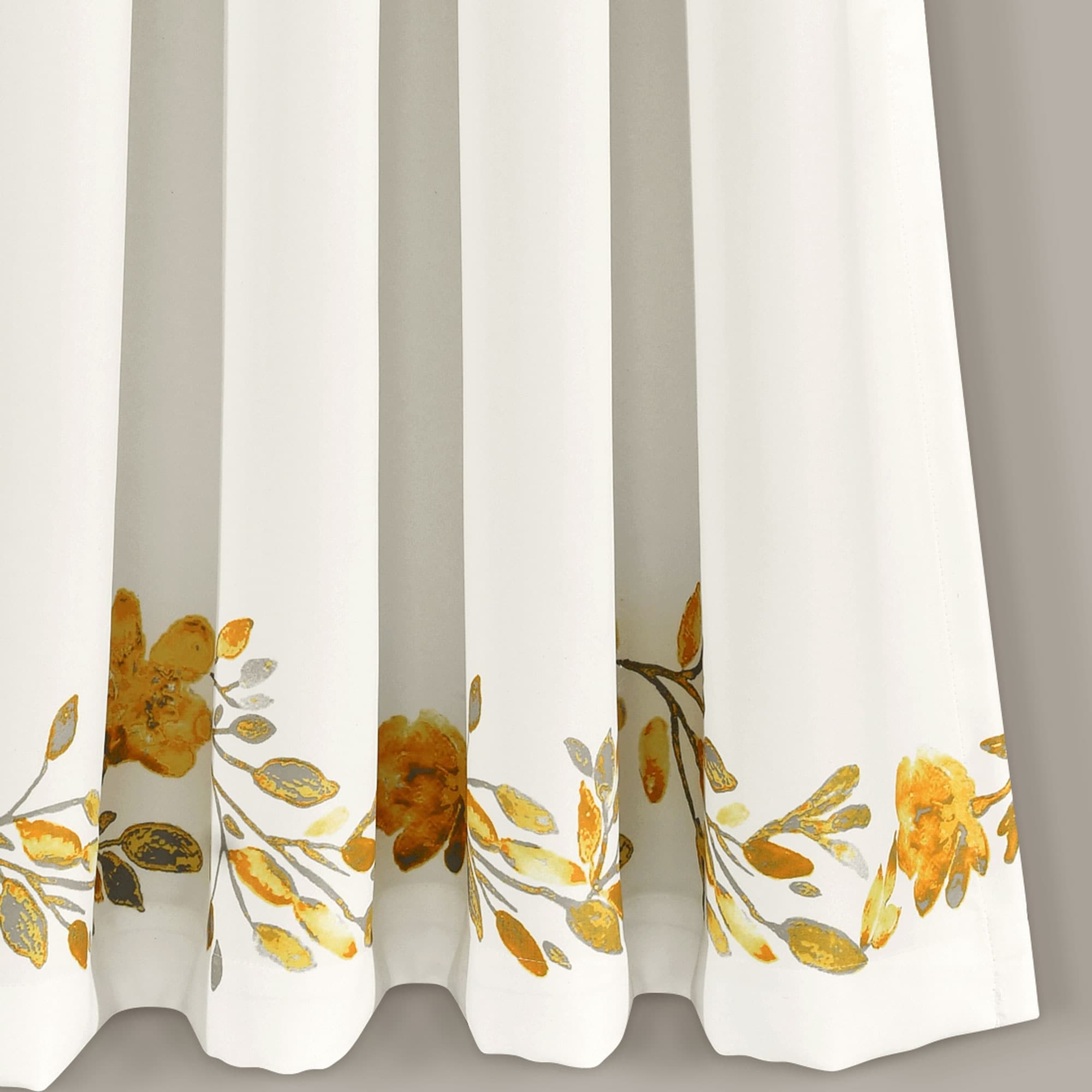Paire de rideaux occultants à motif floral Elcaro pour porche et salle à manger