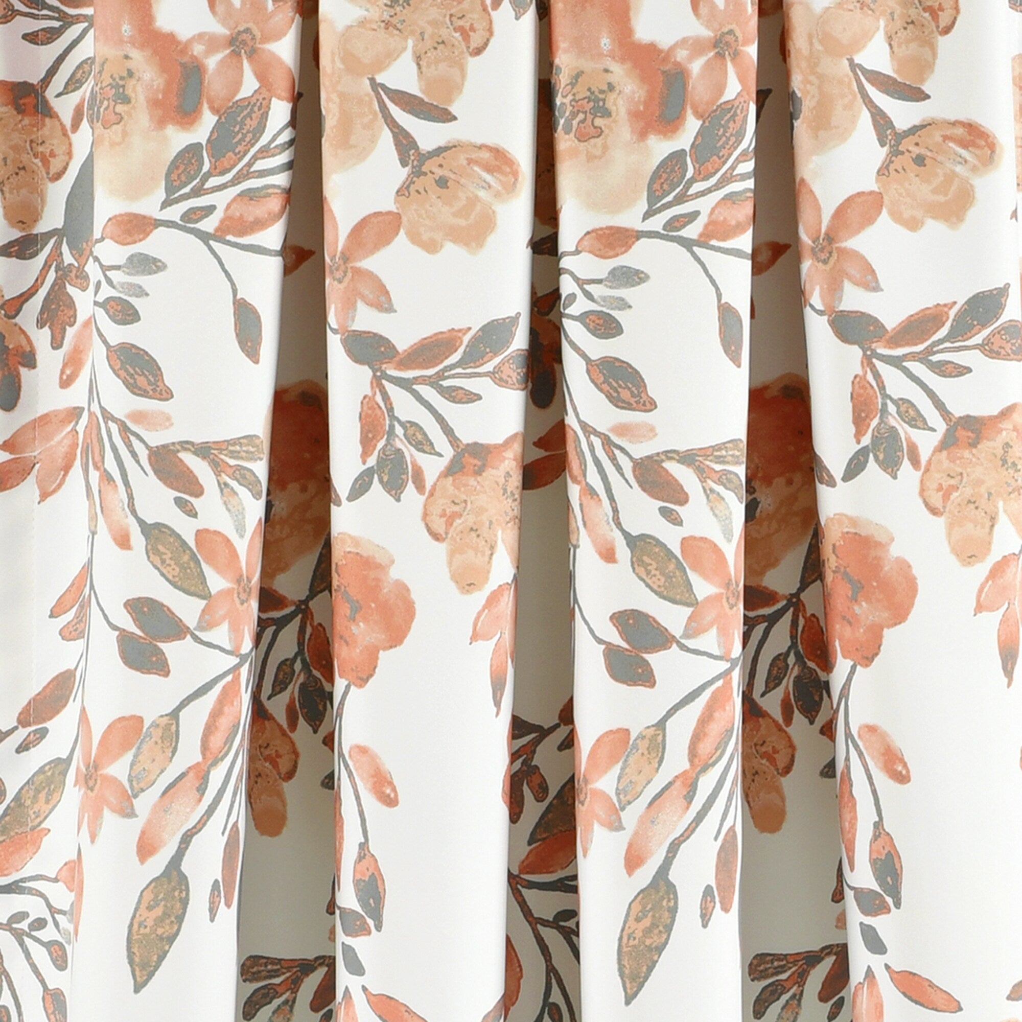 Paire de rideaux occultants à motif floral Elcaro pour porche et salle à manger