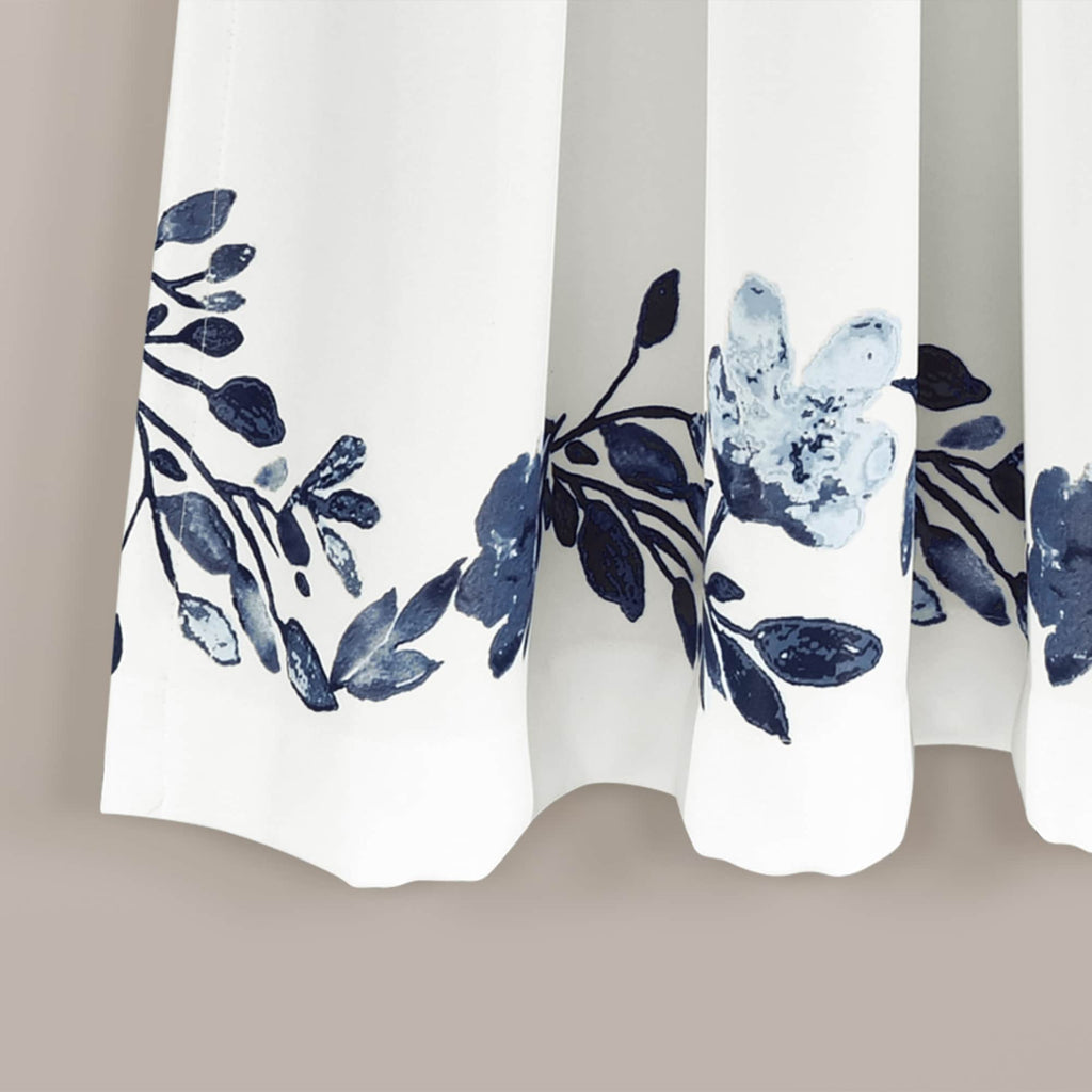Paire de rideaux occultants à motif floral Elcaro pour porche et salle à manger