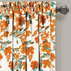Paire de rideaux occultants à motif floral Elcaro pour porche et salle à manger