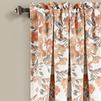 Paire de rideaux occultants à motif floral Elcaro pour porche et salle à manger
