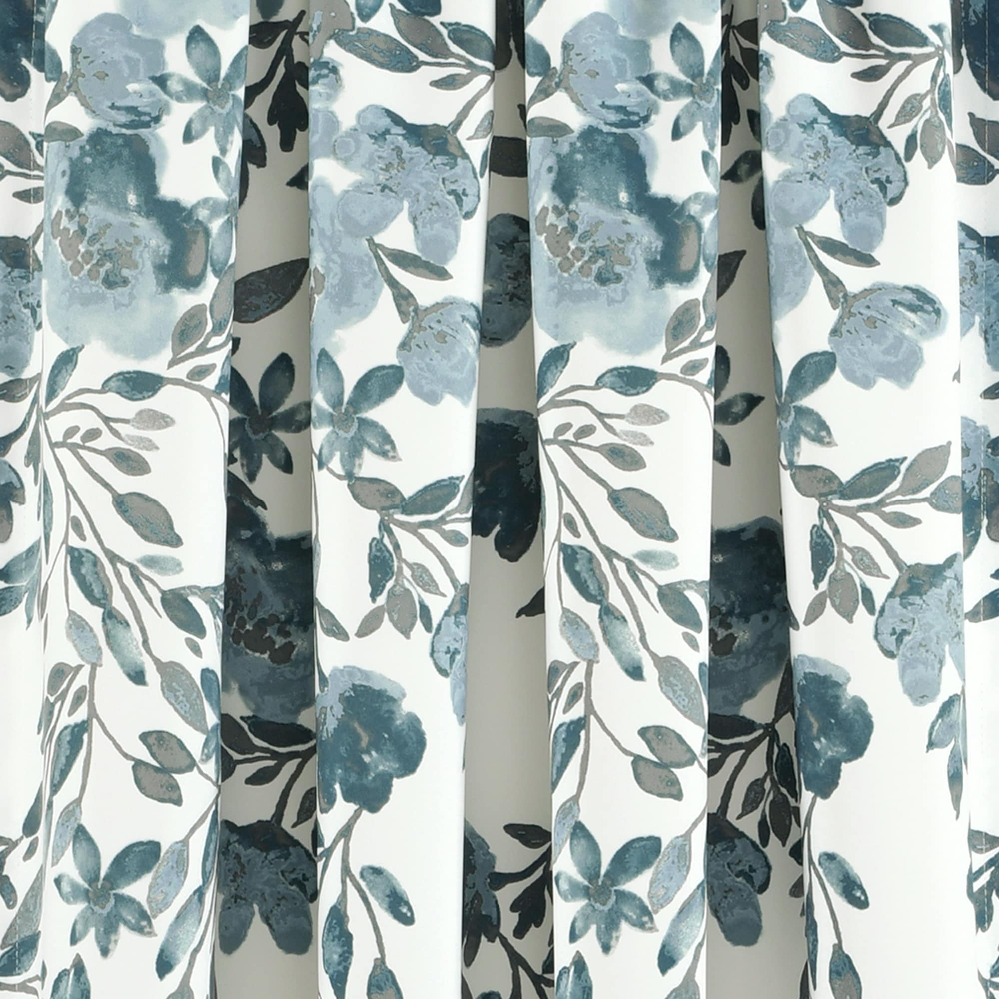 Paire de rideaux occultants à motif floral Elcaro pour porche et salle à manger