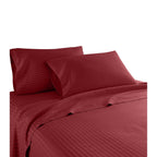 Parure de lit à rayures en coton égyptien 1 200 fils avec poche profonde Home Sweet Home Dream